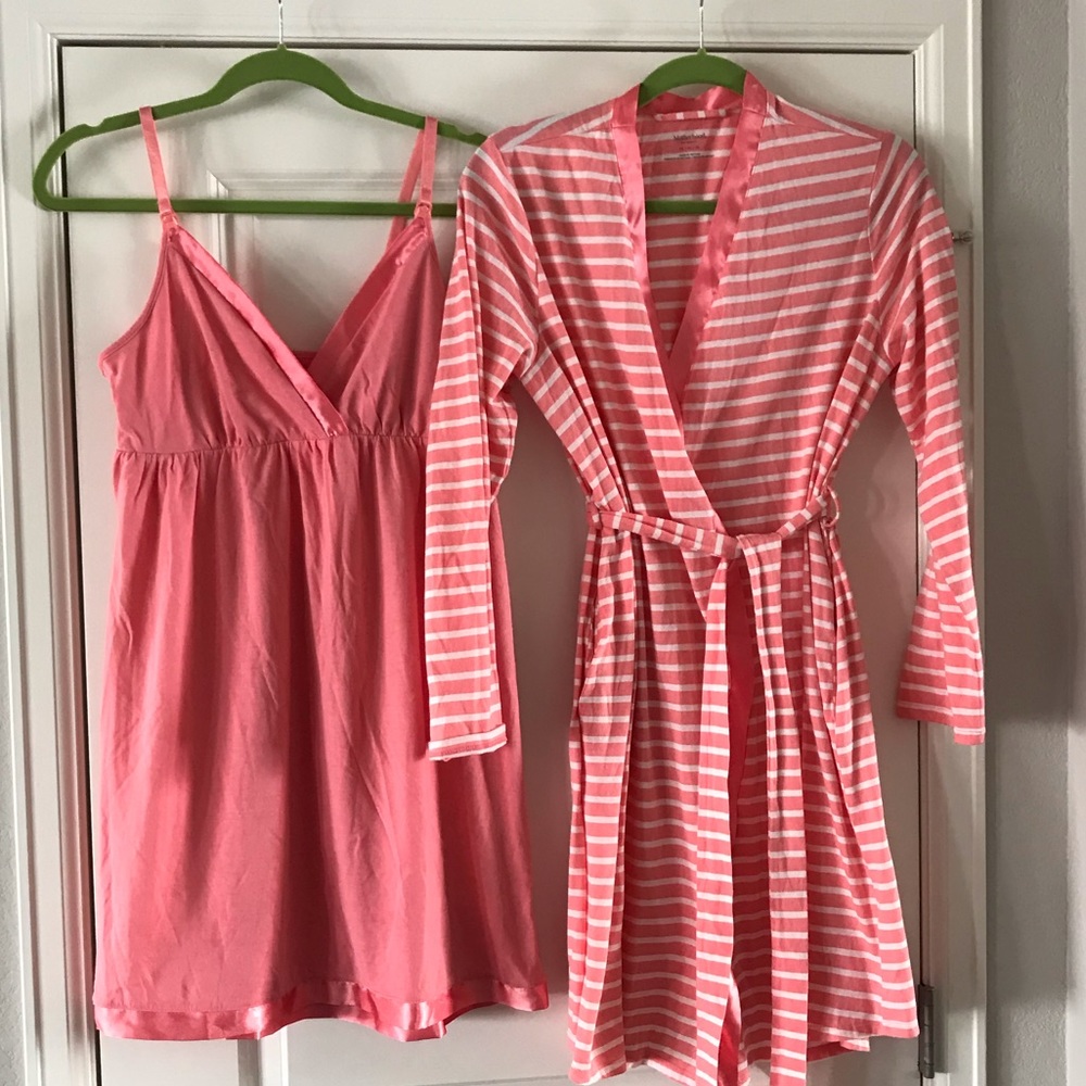Maternity Nightgown and Robe set